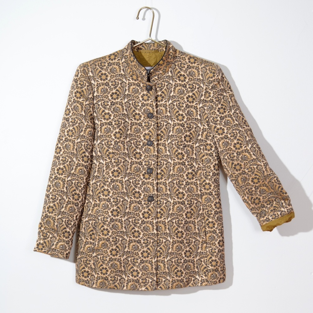 Gerry Weber Gold Brocade Tapestry Blazer, size 8